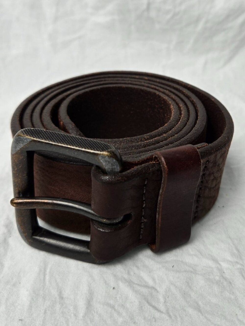Martin Dingman Bridle Leather Belt Brown Men's 38 Made in USA